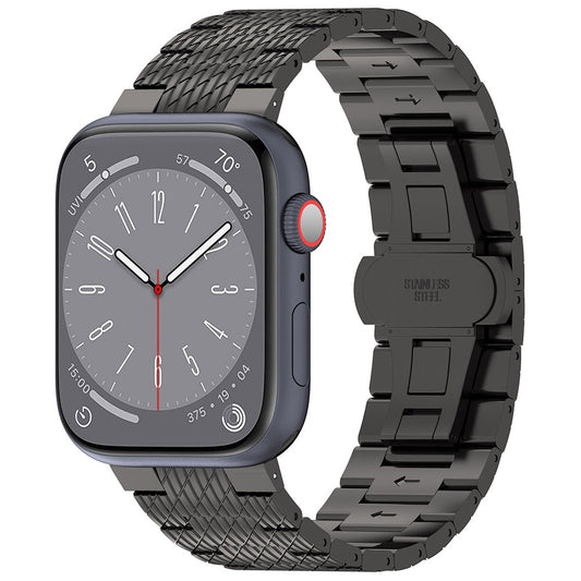 Pas Techsuit W052 za Apple Watch 42mm / 41mm / 40mm / 38mm Series, Črna