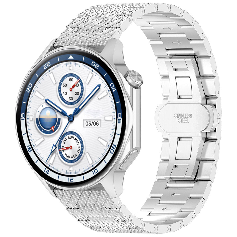 Techsuit W052 Strap for Huawei Watch / Xiaomi Watch Series, 22mm, Silver