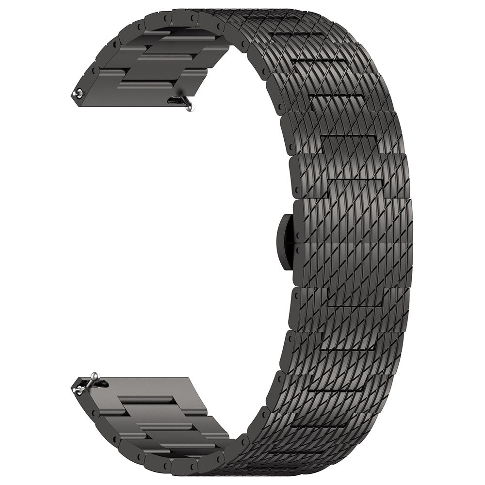 Pas Techsuit W052 za Huawei Watch / Xiaomi Watch Series, 22mm, Črna
