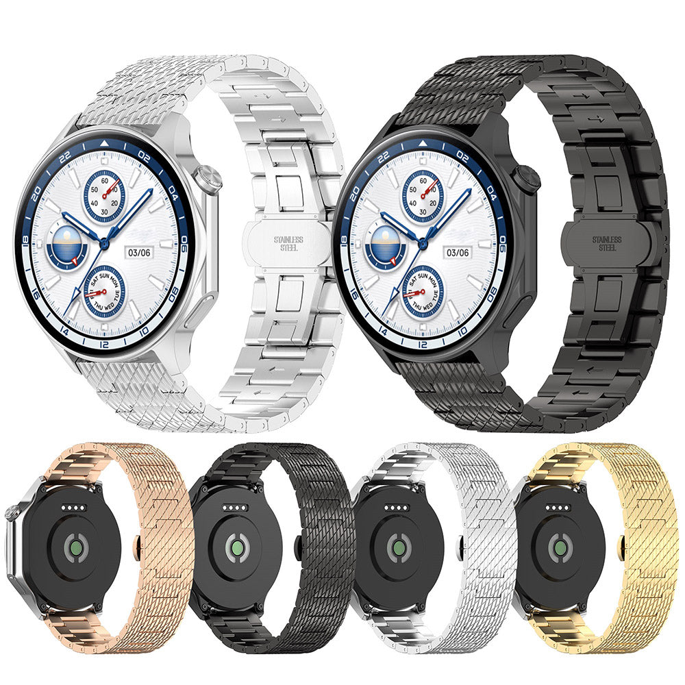 Pas Techsuit W052 za Huawei Watch / Xiaomi Watch Series, 22mm, Črna