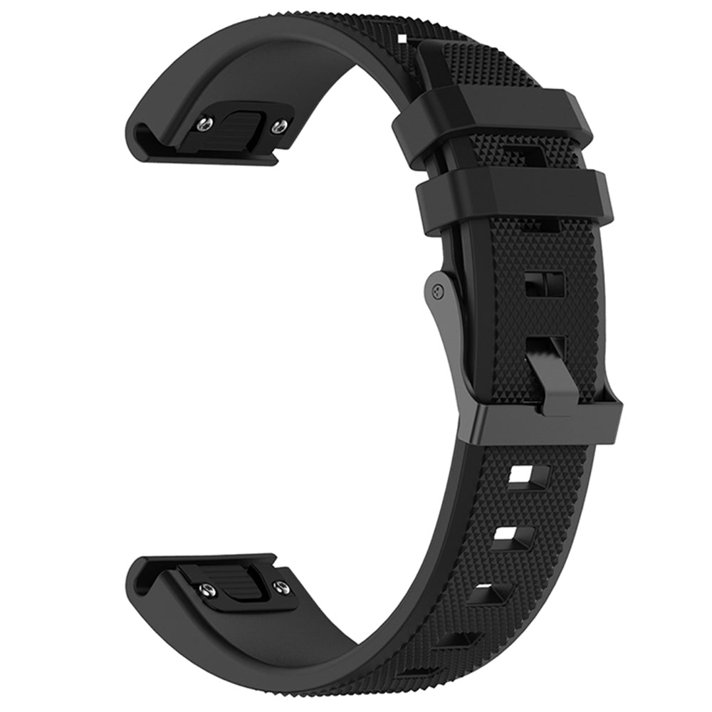 Pas Techsuit W058 za Garmin Watch Fenix / Forerunner Series, 22mm, Črna