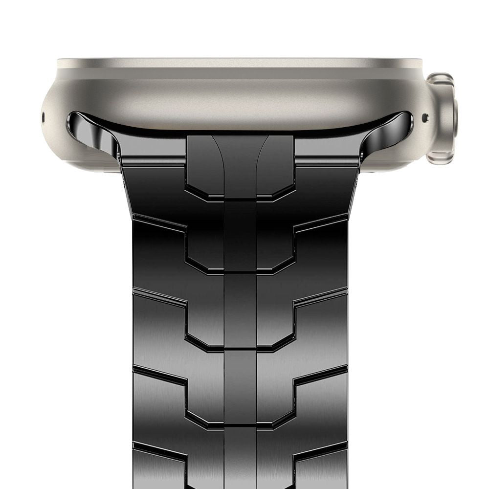 Pas Techsuit W063 za Apple Watch 49mm / 46mm / 45mm / 44mm / 42mm Series, Črno Oranžen