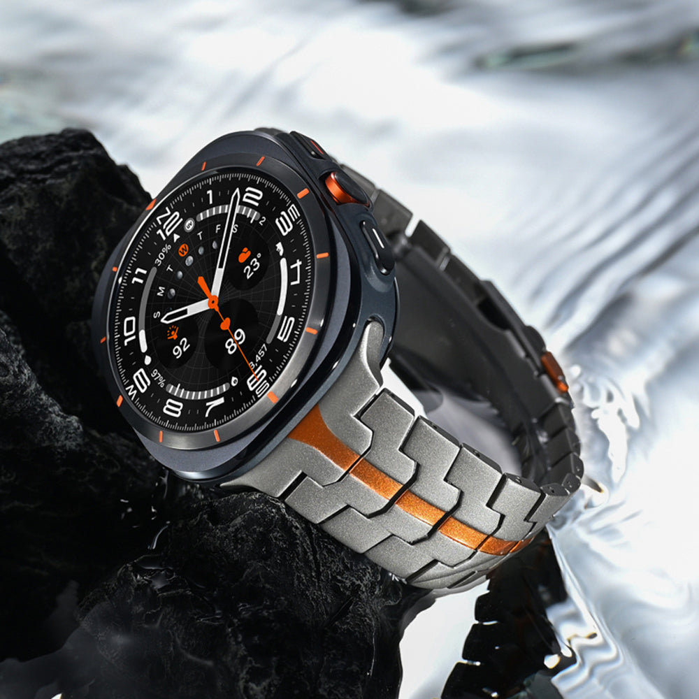 Pas Techsuit W063 za Samsung Galaxy Watch Ultra, Srebrn