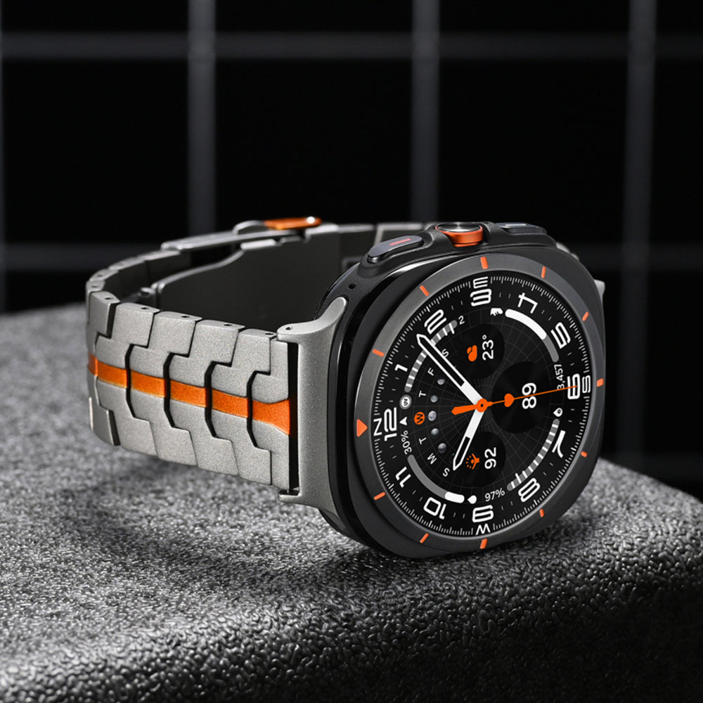 Pas Techsuit W063 za Samsung Galaxy Watch Ultra, Oranžen