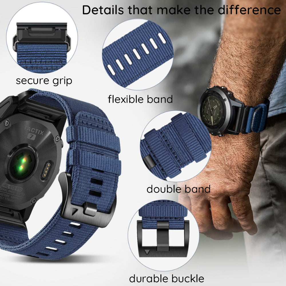 Techsuit W070 Strap for Garmin Instinct / Approach / Fenix Watch Series, 20mm, Orange