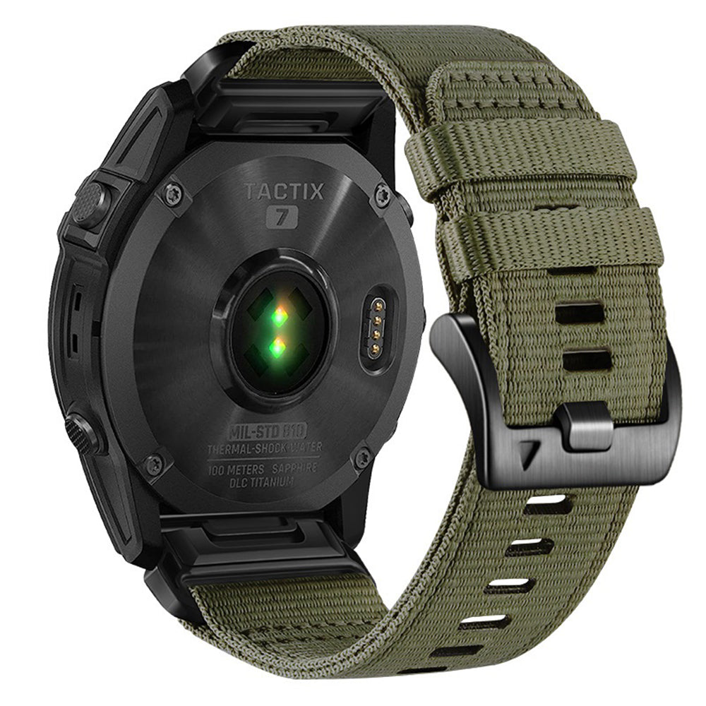 Pas Techsuit W070 za Garmin Instinct / Approach / Fenix Watch Series, 20mm, Temno zelen