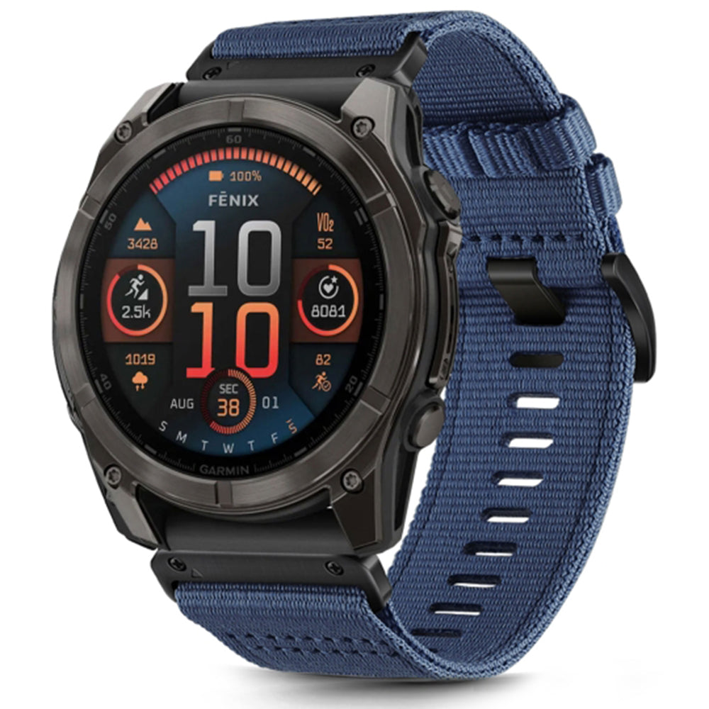 Pas Techsuit W070 za Garmin Watch Fenix Series, 26mm, Mornarsko modra