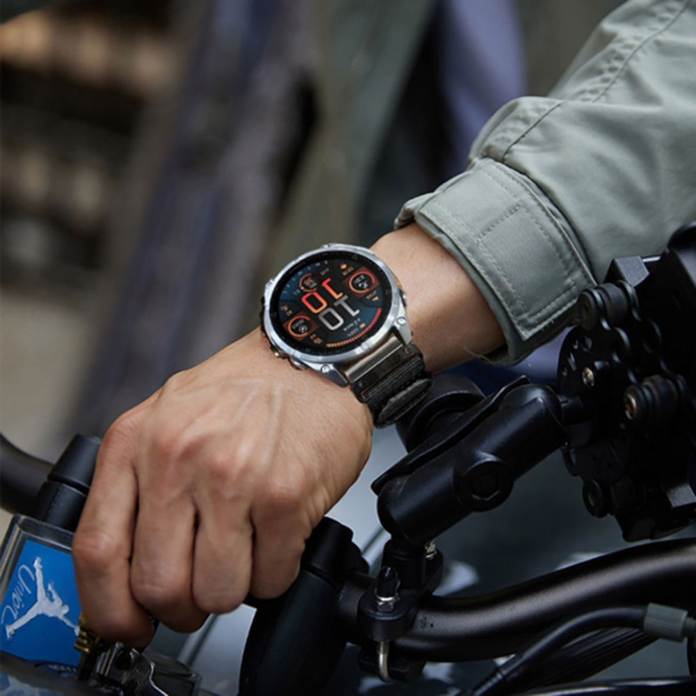 Techsuit W070 Strap for Garmin Watch Fenix Series, 26mm, Black