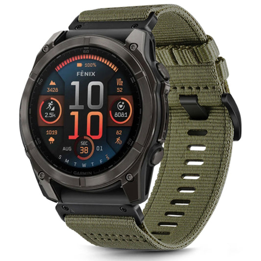 Pas Techsuit W070 za Garmin Watch Fenix Series, 26mm, Temno zelen