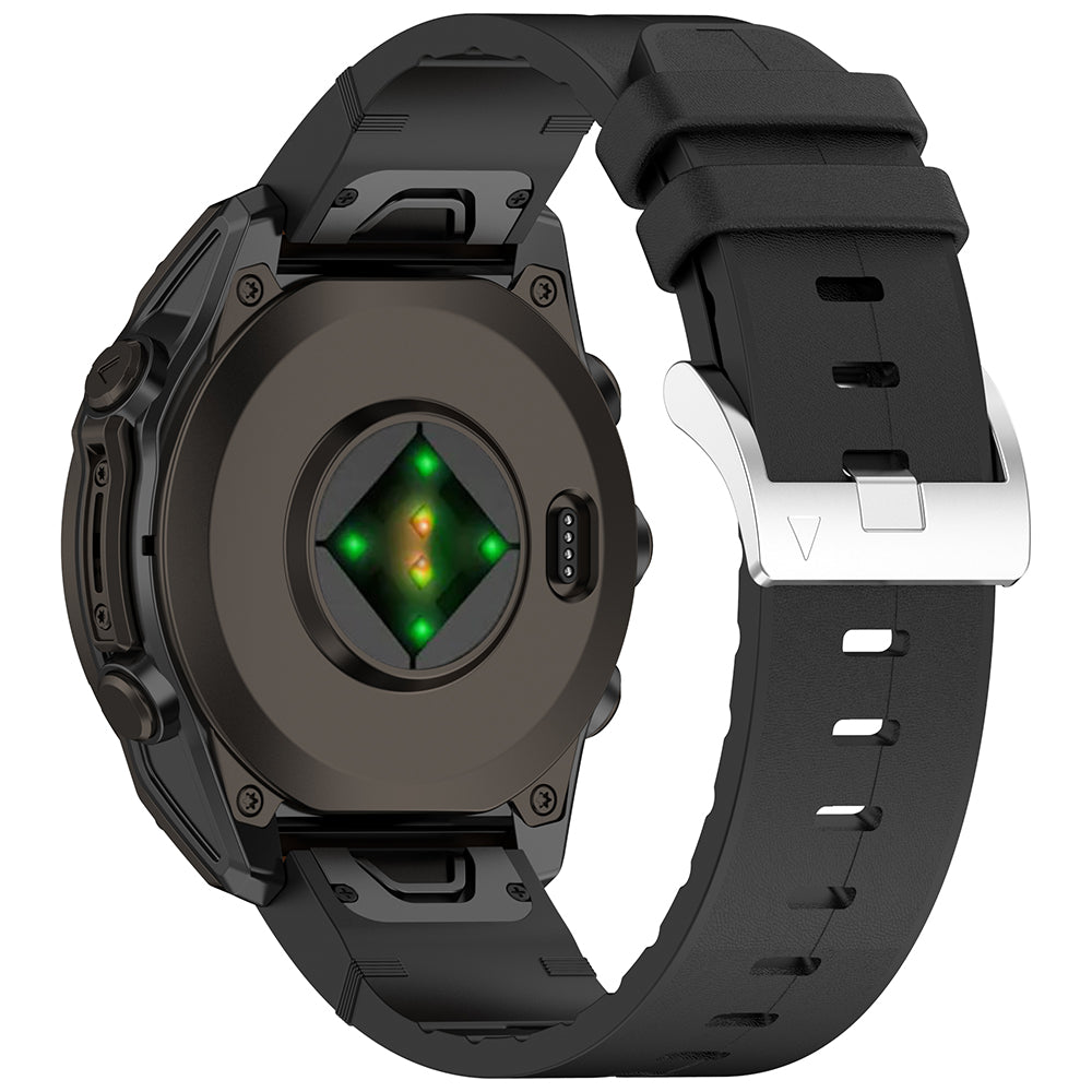 Pas Techsuit W071 za Garmin Instinct / Approach / Fenix Watch Series, 20mm, Črna