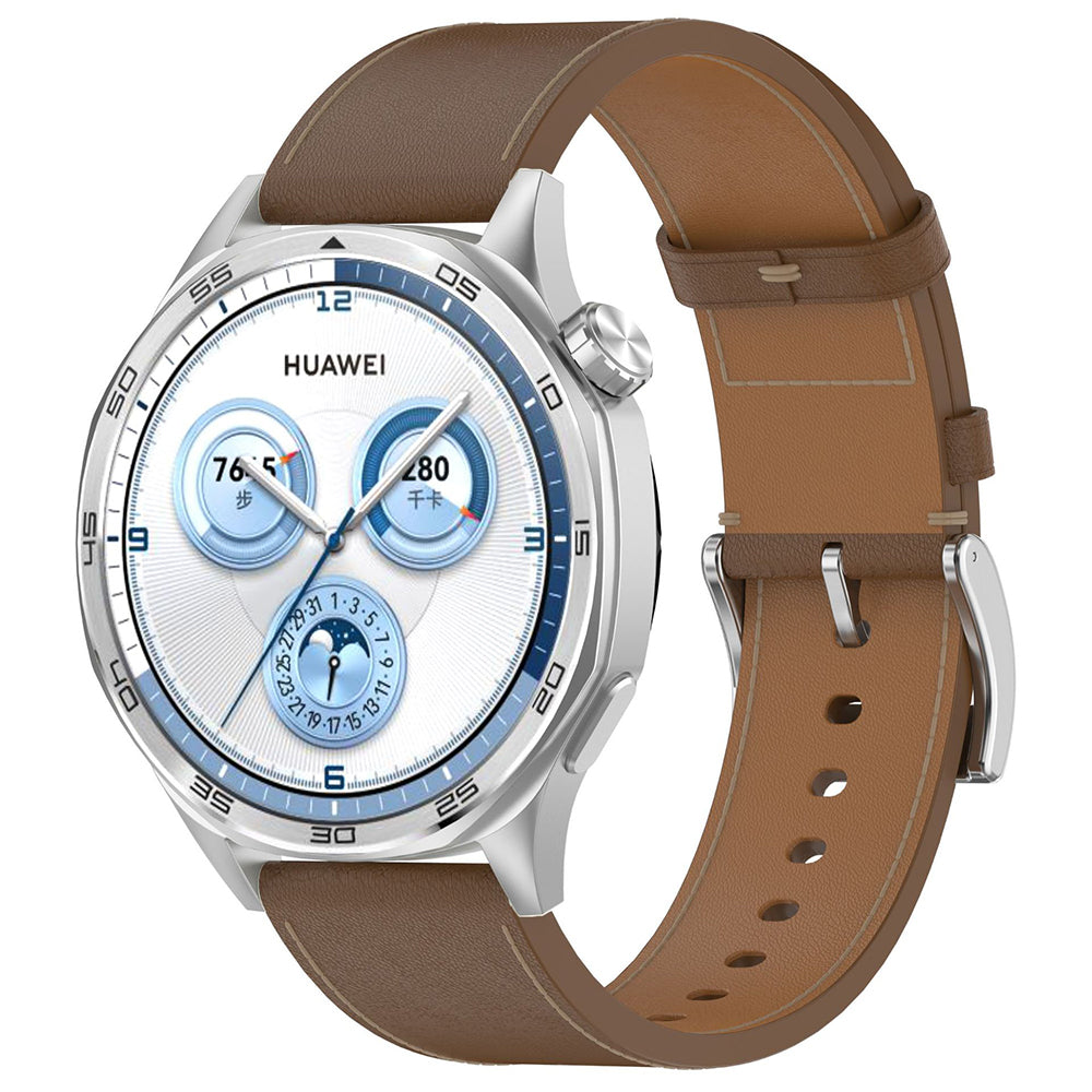 Pas Techsuit W073 za Samsung Galaxy Watch / Huawei Watch Series, 22mm, Rjava