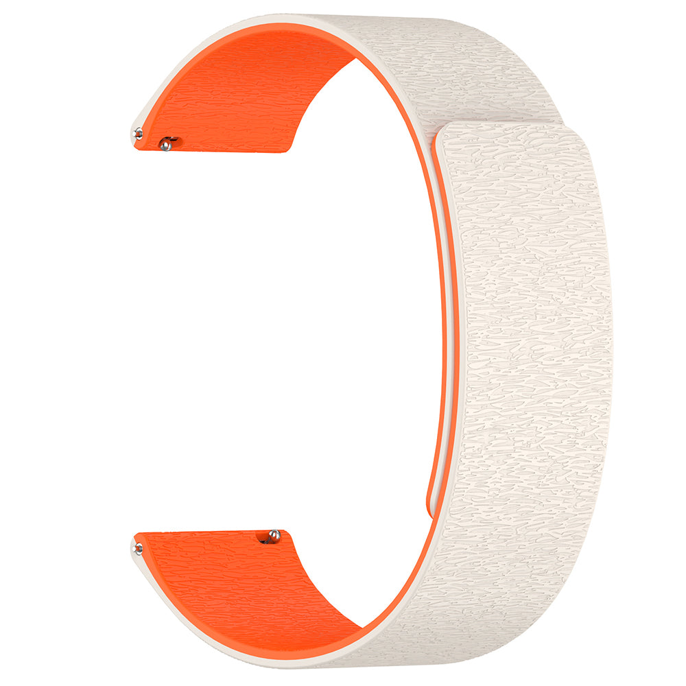 Pas Techsuit W074 za Samsung Galaxy Watch Series, 22mm, Bež Oranžna