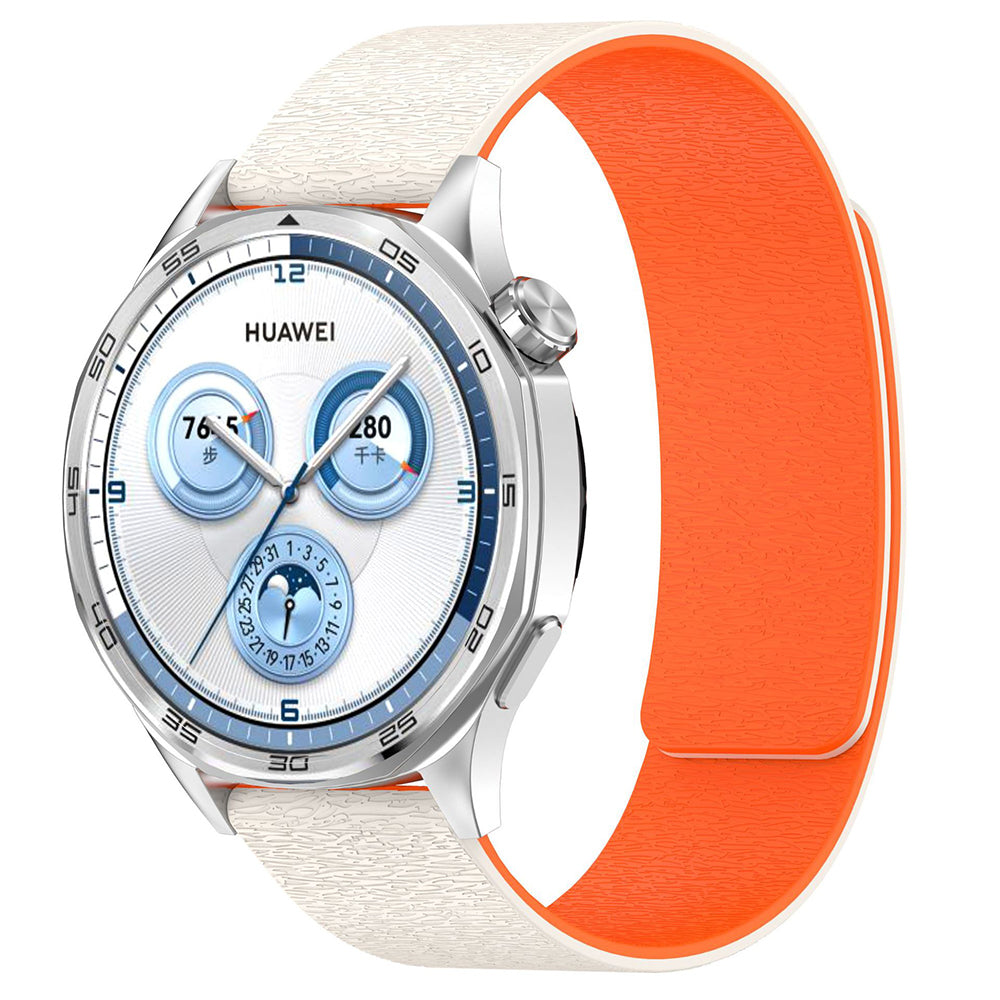 Pas Techsuit W074 za Samsung Galaxy Watch Series, 22mm, Bež Oranžna
