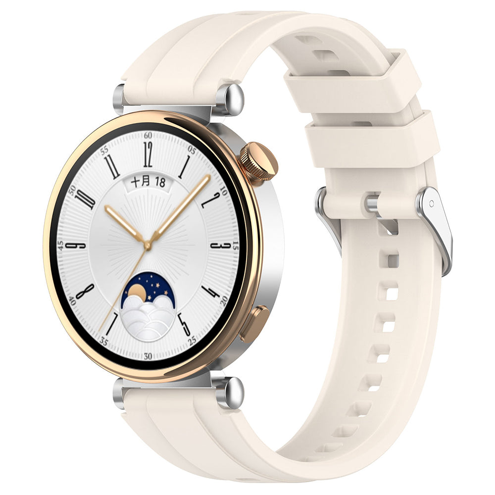 Pas Techsuit W075 za Huawei Watch / Garmin Watch Series, 18mm, Bež