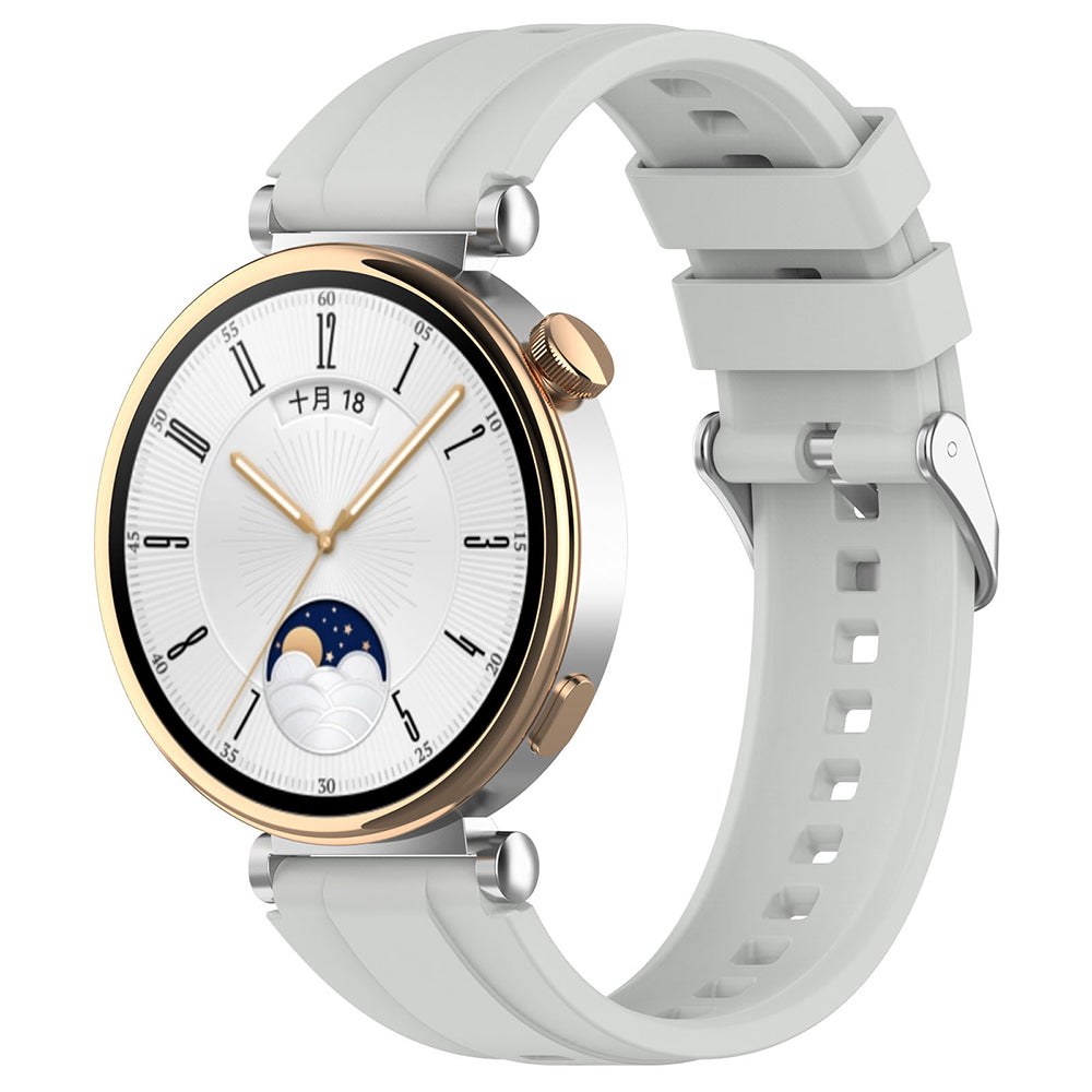 Pas Techsuit W075 za Huawei Watch / Garmin Watch Series, 18mm, Siva