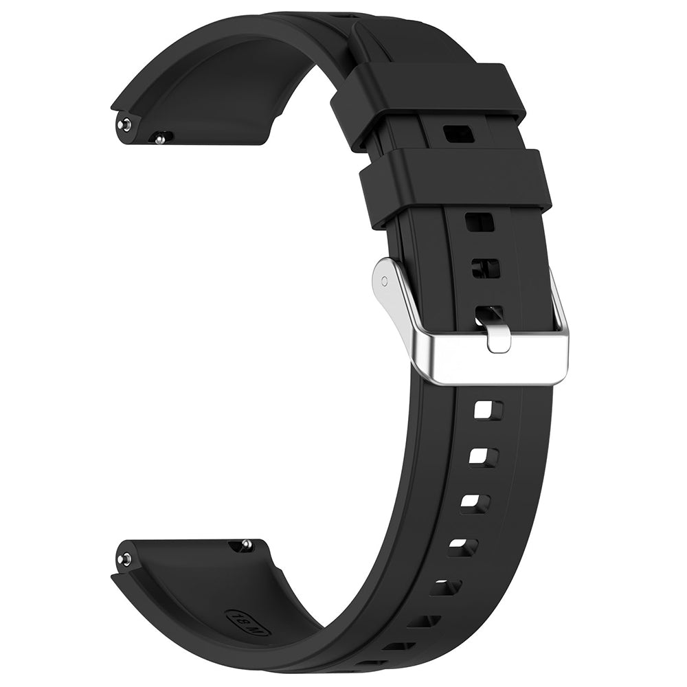 Pas Techsuit W075 za Huawei Watch / Garmin Watch Series, 18mm, Črna