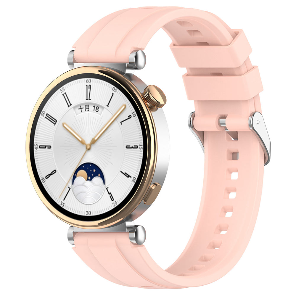 Pas Techsuit W075 za Huawei Watch / Garmin Watch Series, 18mm, Roza