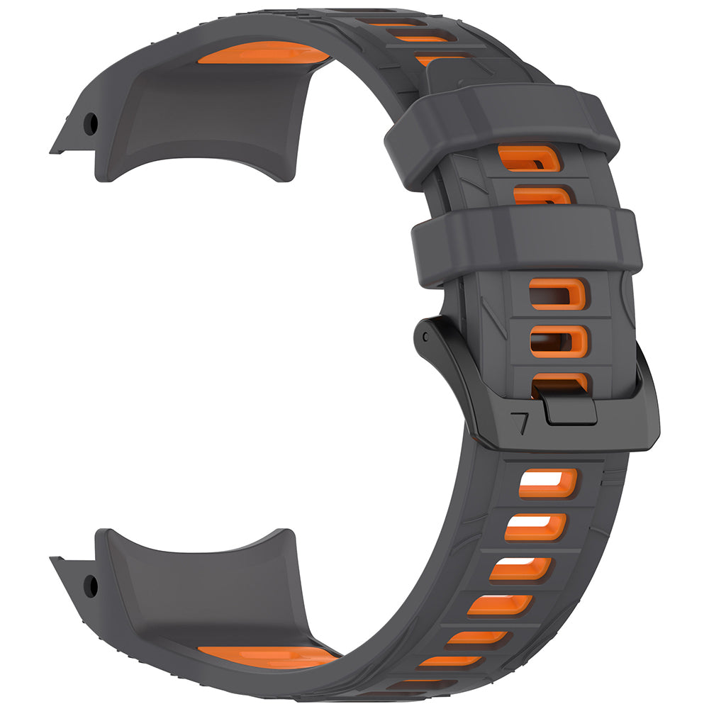 Pas Techsuit W077 za Garmin Instinct 3 50mm Solar / Instinct 3 50mm, Sivo Oranžen