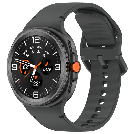 Pas Techsuit W079 za Samsung Galaxy Watch 8 Classic / Watch8 44mm / Watch 8 40mm, Grafitno Črna
