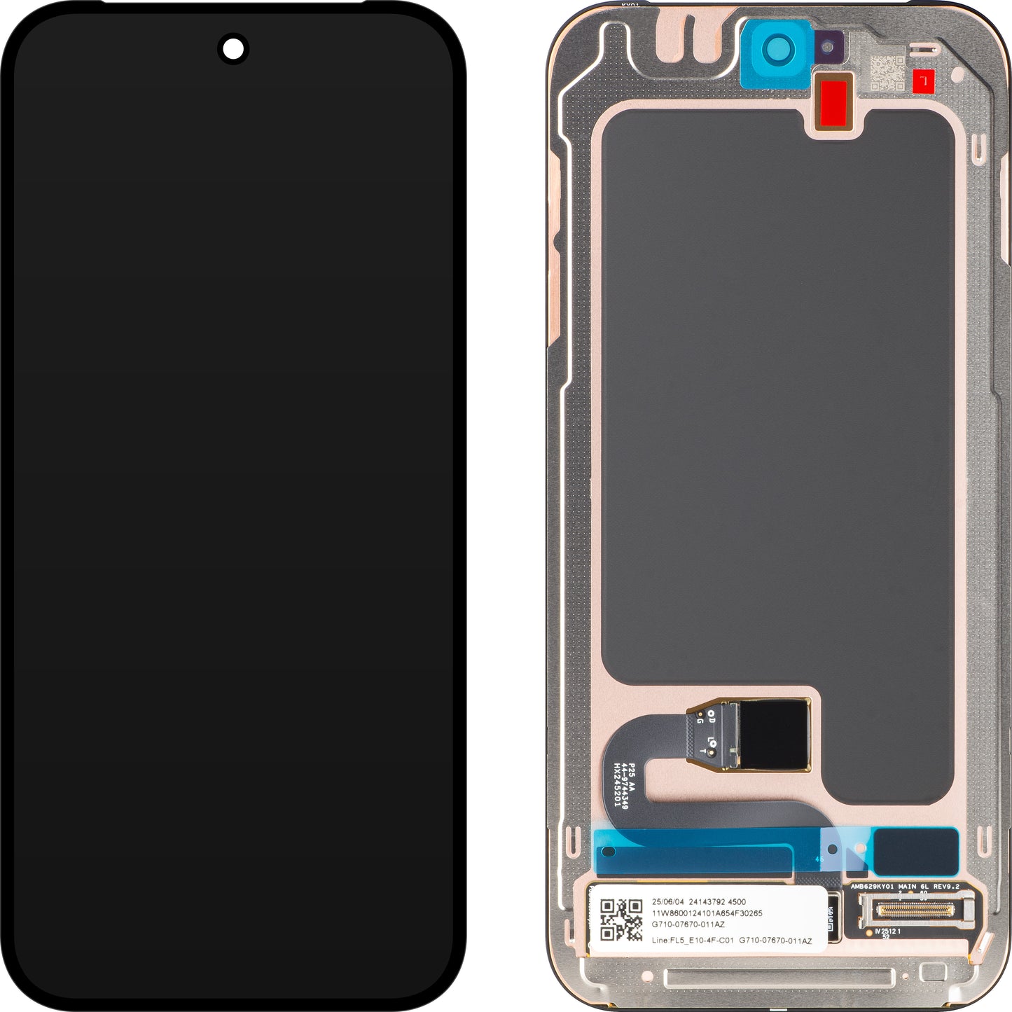 Zaslon na dotik Google Pixel 10, servisni paket G949-01507-00