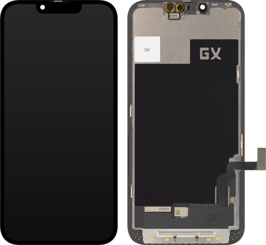 GX zaslon na dotik za Apple iPhone 13, z okvirjem, OLED IC Movable Version, črn