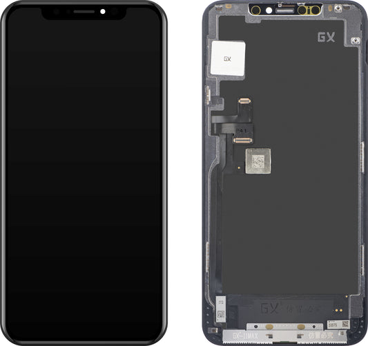 GX zaslon na dotik za Apple iPhone 11 Pro Max, z okvirjem, različica OLED, črn