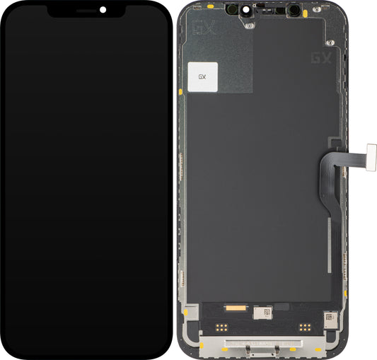 Zaslon z GX na dotik za Apple iPhone 12 Pro Max, z okvirjem, različica OLED IC Movable, črn