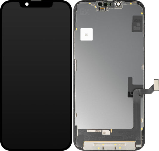 Zaslon GX s funkcijo na dotik za Apple iPhone 14 Plus, z okvirjem, različica OLED IC Movable, črna
