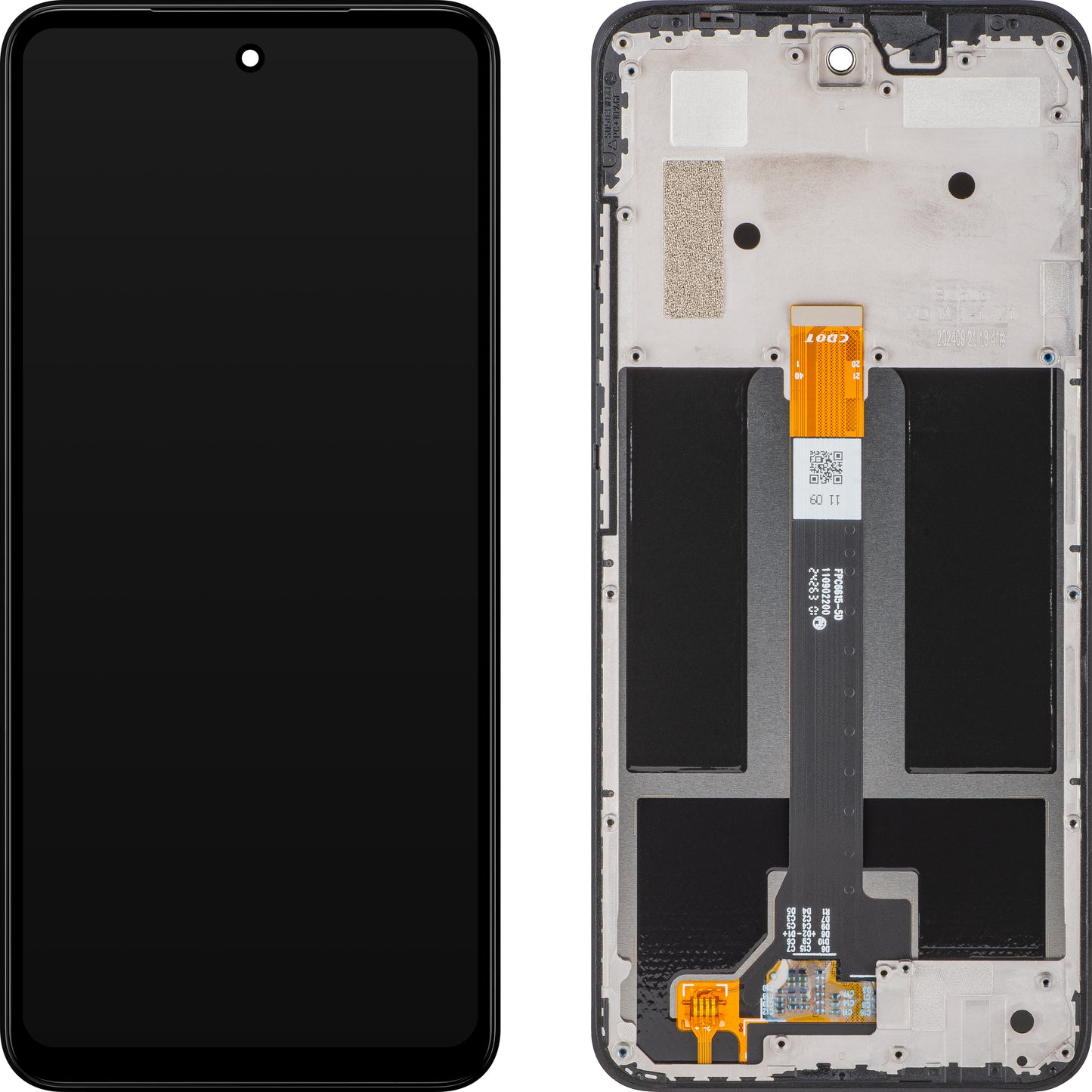 Zaslon na dotik HMD Fusion, z okvirjem, črn, servisni paket 7010150506H001