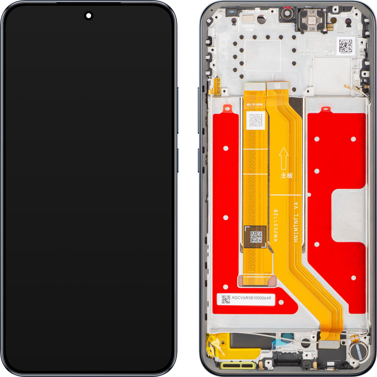 Honor Magic8 Lite Display with Touchscreen, with Frame, Black (Midnight Black), Service Pack 0235ARVC