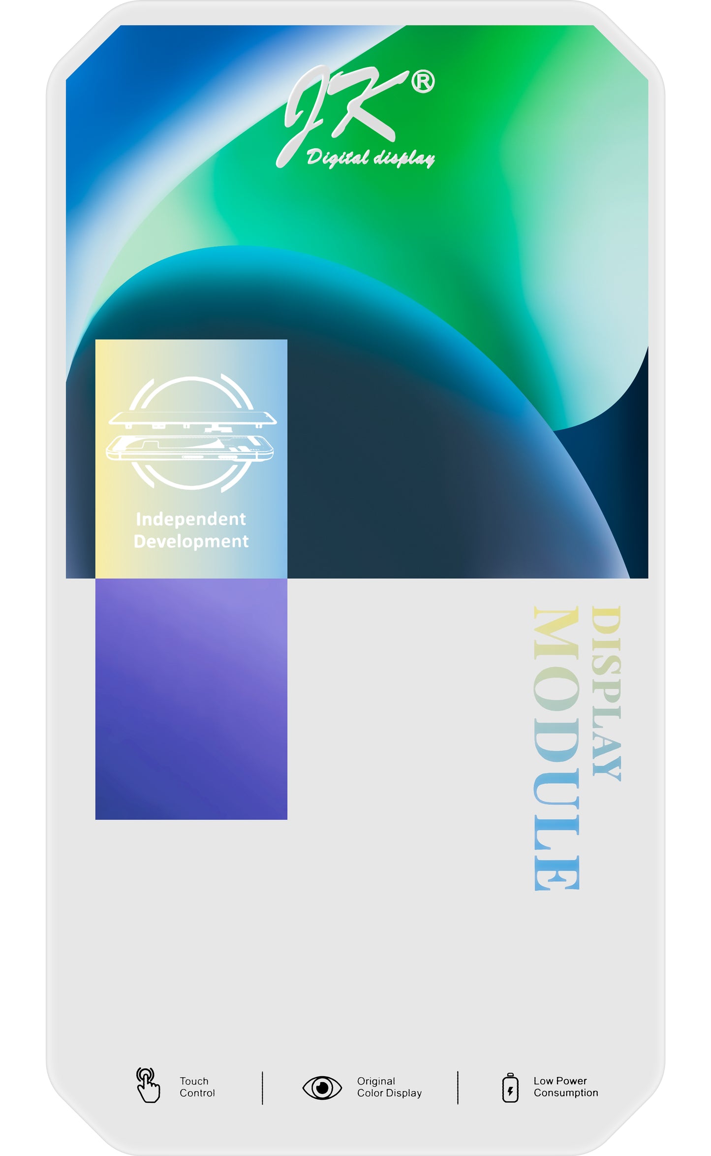 JK Zaslon na dotik za Apple iPhone 15, z okvirjem, različica z vgrajenim zaslonom LCD, črn