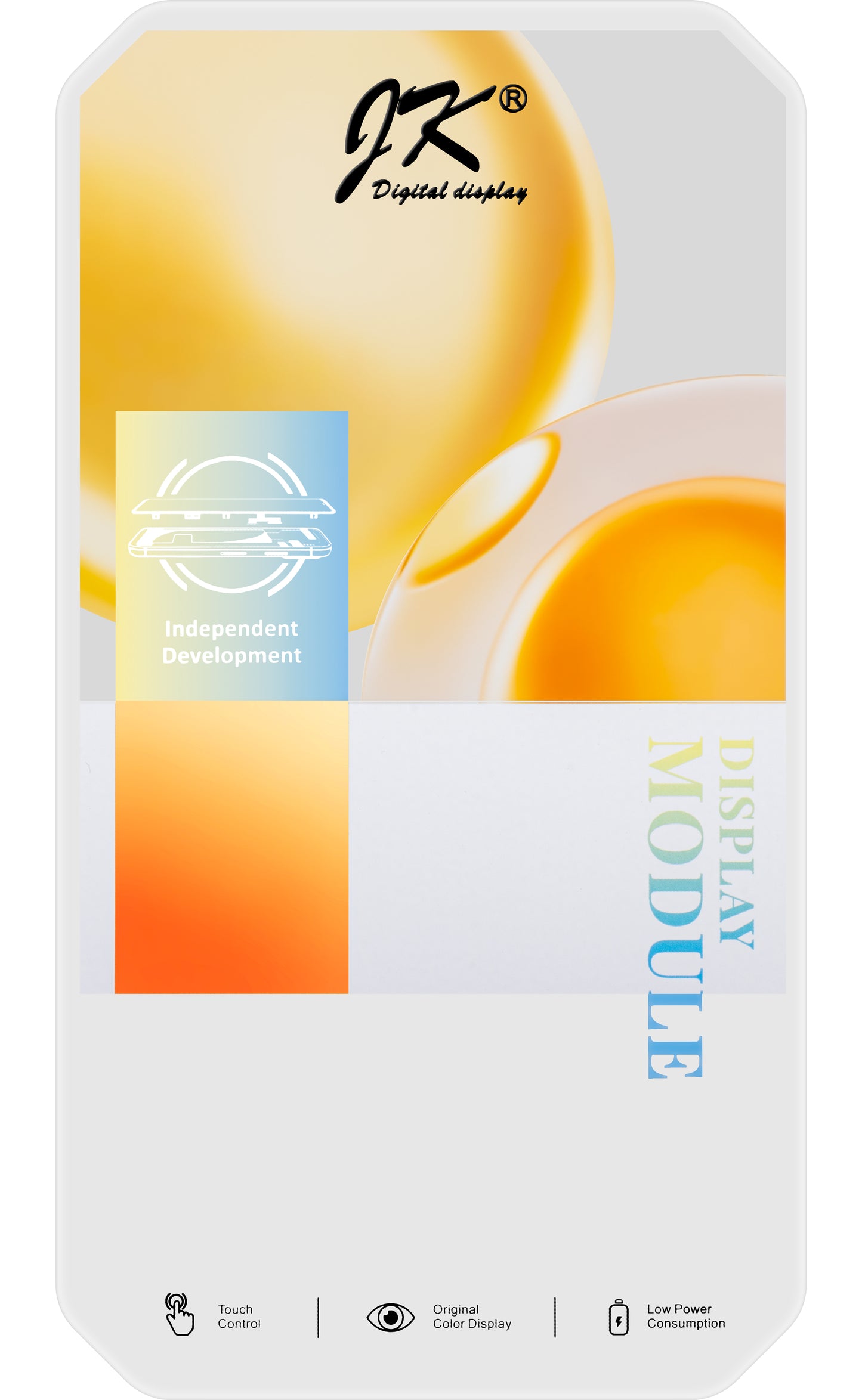 JK zaslon na dotik za Apple iPhone 14 Pro Max, z okvirjem, različica s premičnim zaslonom LCD v celici, črna