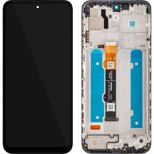 Motorola Moto Moto G31 (XT2173-3) Zaslon na dotik z okvirjem, črn, servisni paket 5D68C19989