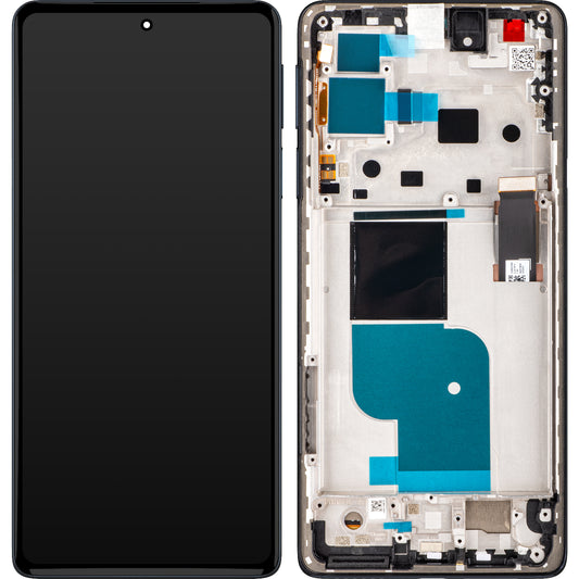 Motorola Edge 30 Pro zaslon na dotik z okvirjem, črn, servisni paket 5D68C20263