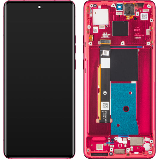 Zaslon na dotik Motorola Edge 40, z okvirjem, rdeč (Viva Magenta), servisni paket 5D68C22712
