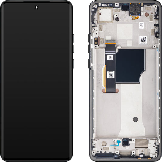 Zaslon na dotik Motorola Edge 40 Neo, z okvirjem, različica L3, črna, servisni paket 5D68C23158