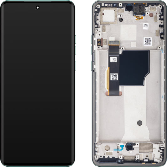 Zaslon na dotik Motorola Edge 40 Neo, z okvirjem, različica L3, turkizna (Soothing Sea), servisni paket 5D68C23159