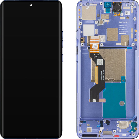 Zaslon na dotik Motorola Edge 50 Pro, z okvirjem, vijolične barve (Luxe Lavender), servisni paket 5D68C24093