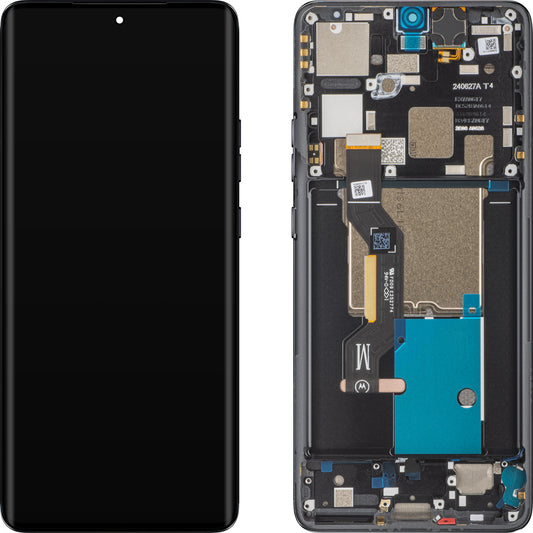 Zaslon na dotik Motorola Edge 50 Pro, z okvirjem, črn (Black Beauty), servisni paket 5D68C24092