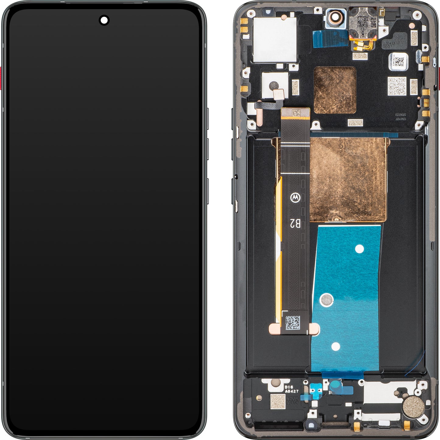 Motorola ThinkPhone zaslon na dotik, z okvirjem, karbonsko črn, servisni paket 5D68C22243