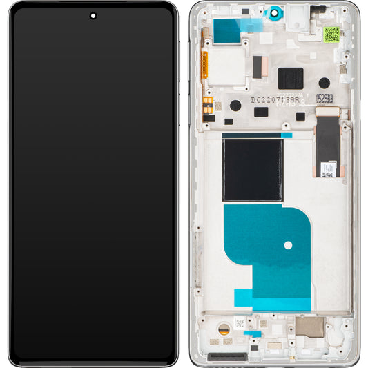 Zaslon na dotik Motorola Edge 30 Pro, z okvirjem, zvezdasto bela, servisni paket 5D68C20277