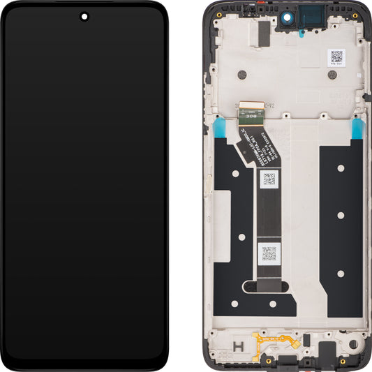 Motorola Moto Moto G35 Zaslon na dotik, z okvirjem, črn, servisni paket 5D68C28856