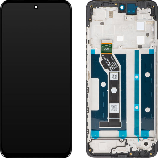 Zaslon na dotik Motorola Moto G15 / Moto G15 Power, z okvirjem, črn, servisni paket 5D68C29273