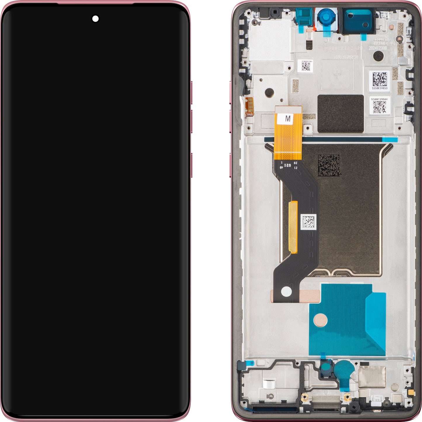 Zaslon na dotik Motorola Edge 60 Fusion, z okvirjem, roza (Pantone Zephyr), Service Pack 5D68C29880