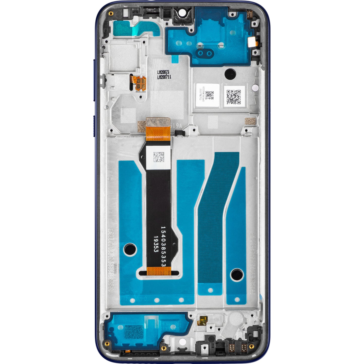 Motorola Moto Moto G8 Plus Zaslon na dotik z okvirjem, temno modra, servisni paket 5D68C15528