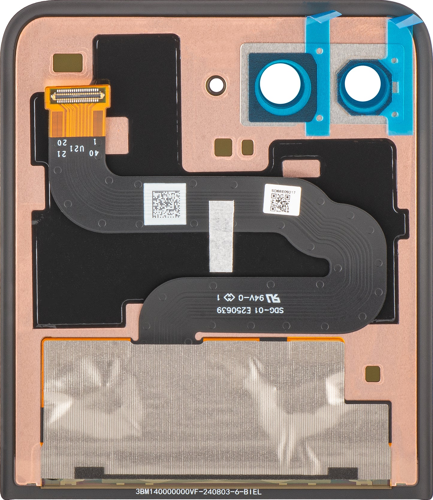 Zaslon na dotik Motorola Razr+ 2025 / Razr+ 2024 / Razr 50 Ultra, Sub Outer, Service Pack 5D68C24593