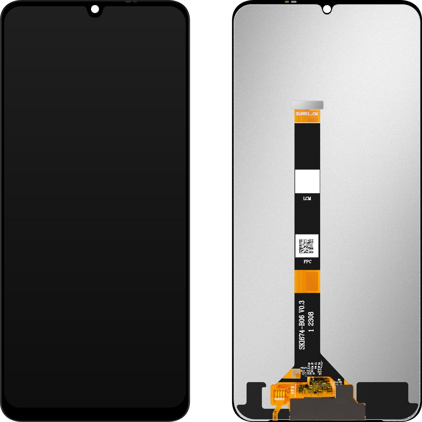 Zaslon na dotik MP, združljiv z Realme C51 / C53 / Narzo N53 / Note 50