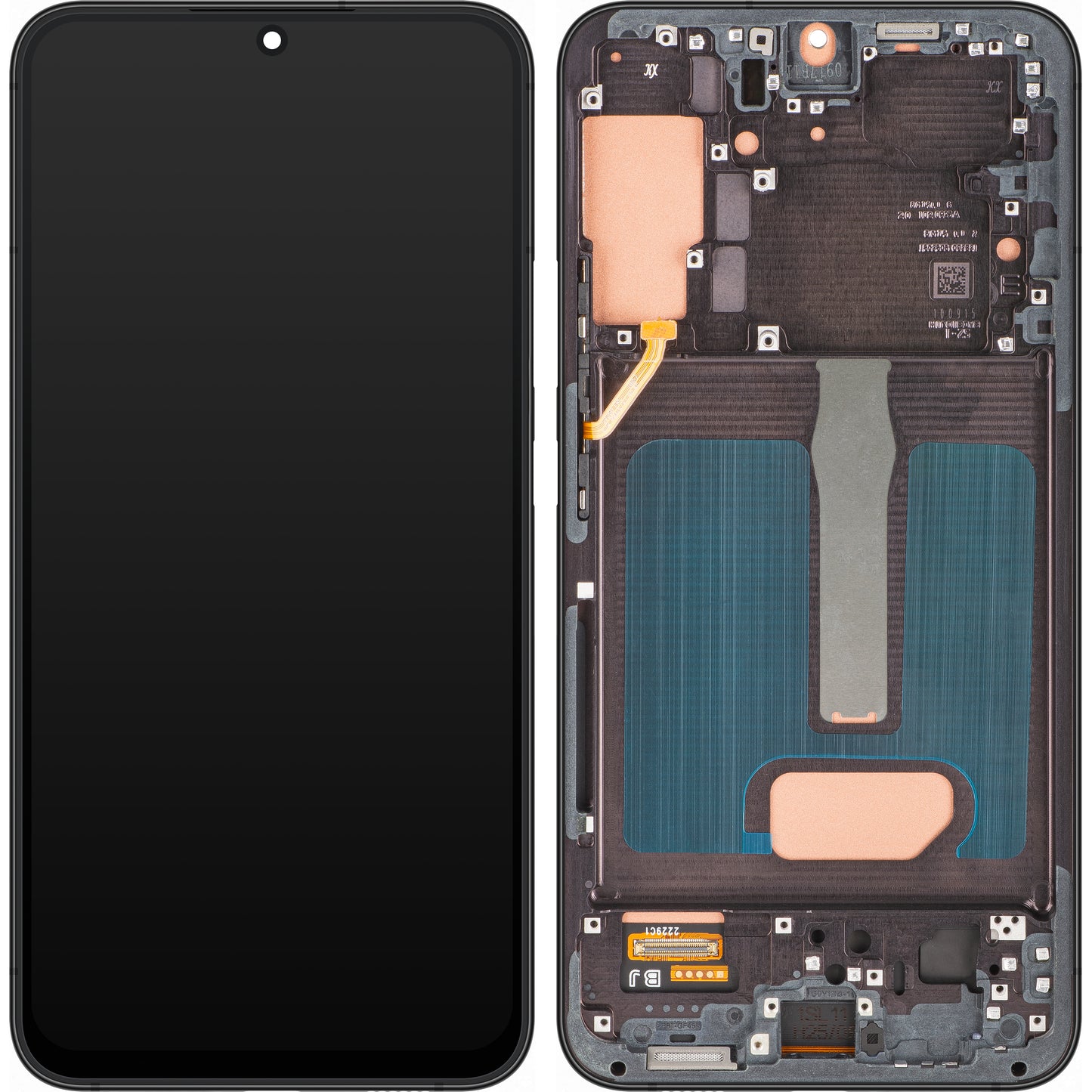 Zaslon s Touchscreen MP združljiv s Samsung Galaxy S22+ 5G S906, s okvirjem, črn