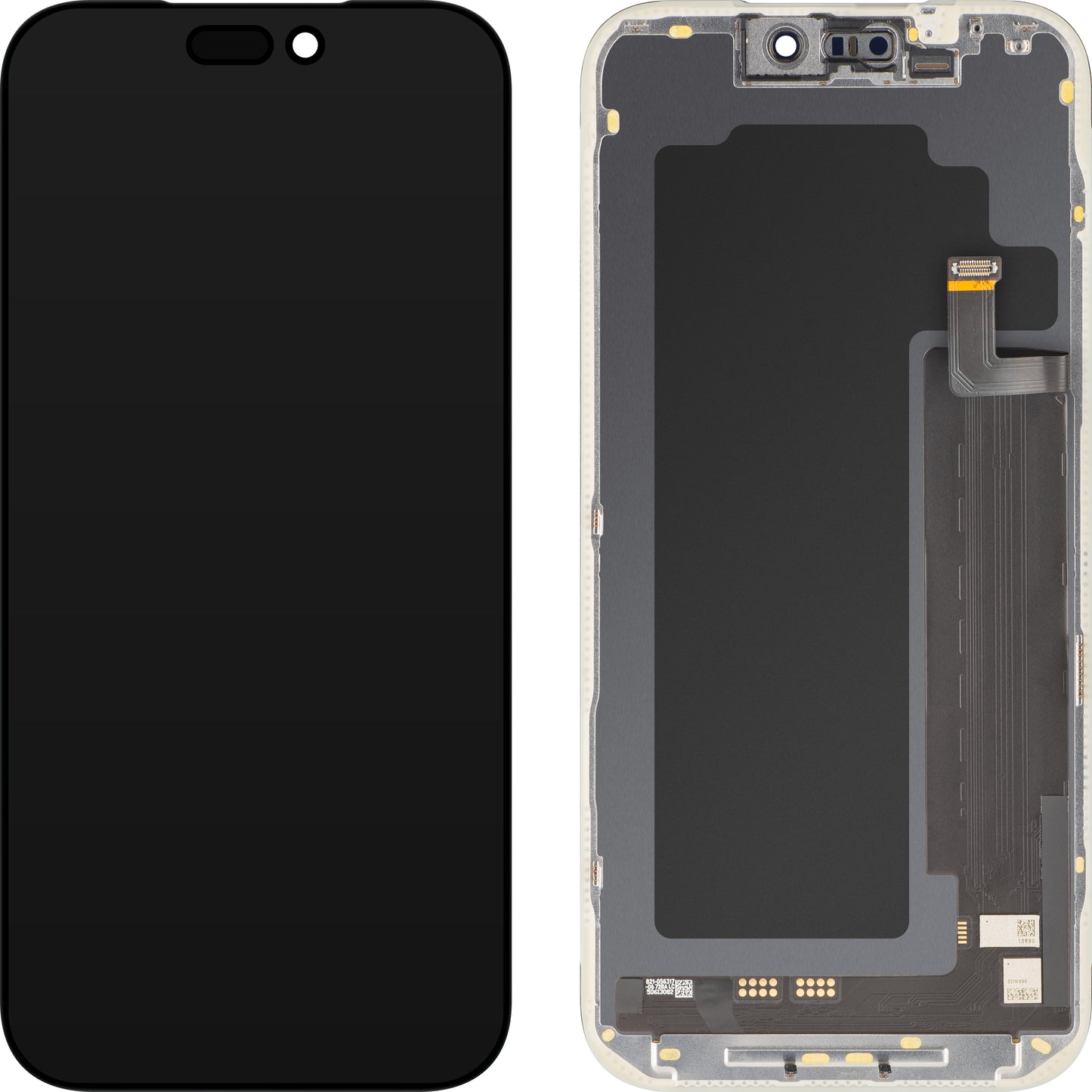 MP zaslon na dotik, združljiv z Apple iPhone 17 Pro Max, z okvirjem, različica Soft OLED FHD 120Hz IC premikljiv, črna