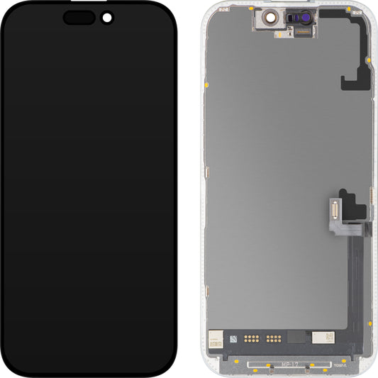 MP zaslon na dotik, združljiv z Apple iPhone 17, z okvirjem, programska različica OLED FHD 120Hz Diagnostic, črna